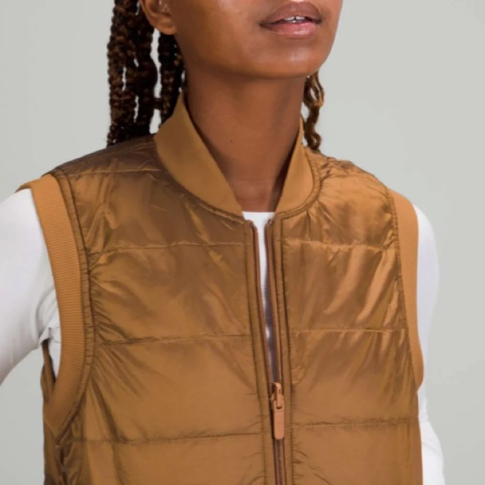 Lululemon Non-stop bomber vest on bold beige - Picture 2 of 7
